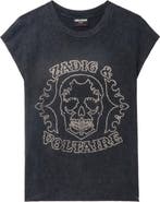 Zadig & Voltaire Cloe Strass Skull T-Shirt