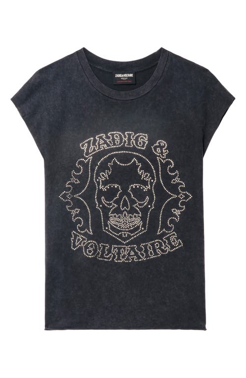 Zadig & Voltaire Cloe Strass Skull T-shirt