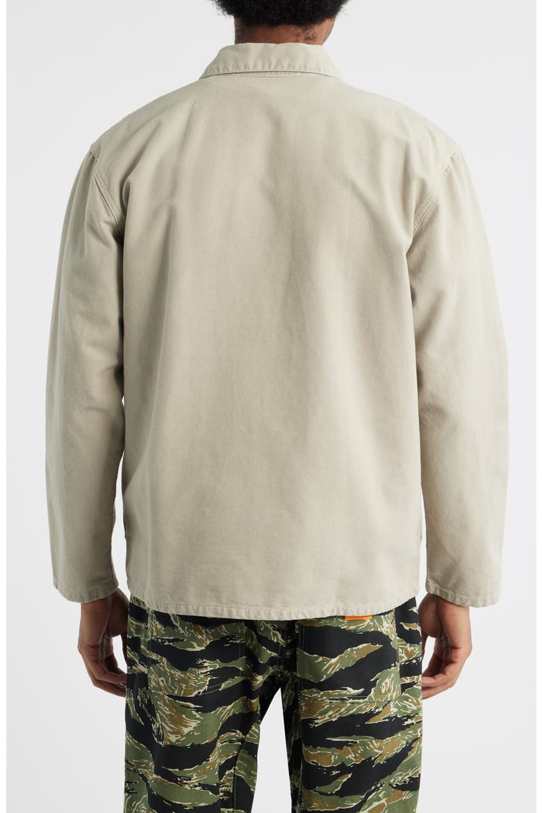 Cotton Canvas Chore Coat, Alternate, color, STONE