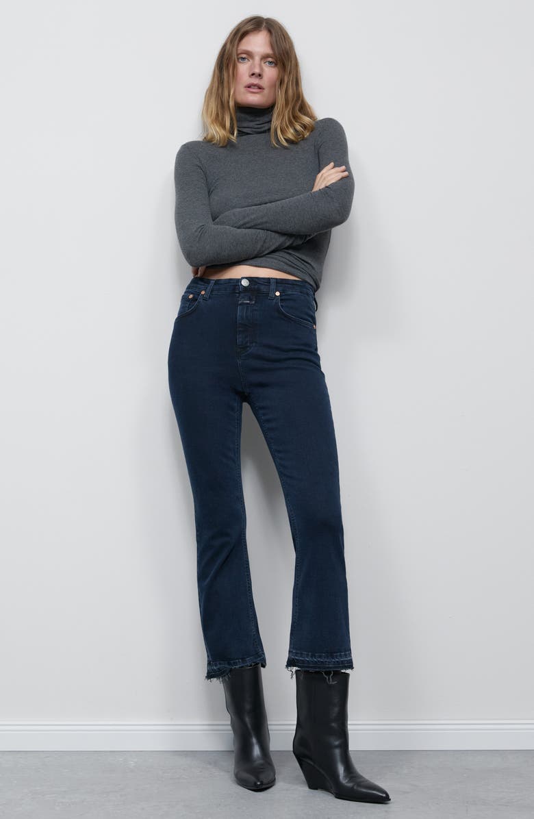 Closed Hi-Sun Crop Flare Leg Jeans, Alternate, color, Blue/Black