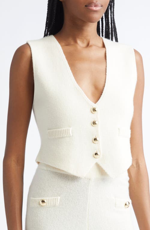 Cinq À Sept Mykah Cashmere Sweater Vest In White