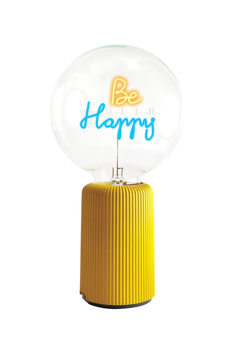 Be Happy Portable Table Lamp, Main, color, Yellow