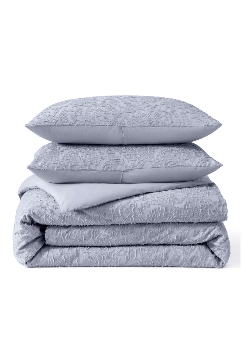 Floral Cutwork Comforter & Shams Set, Main, color, LILAC