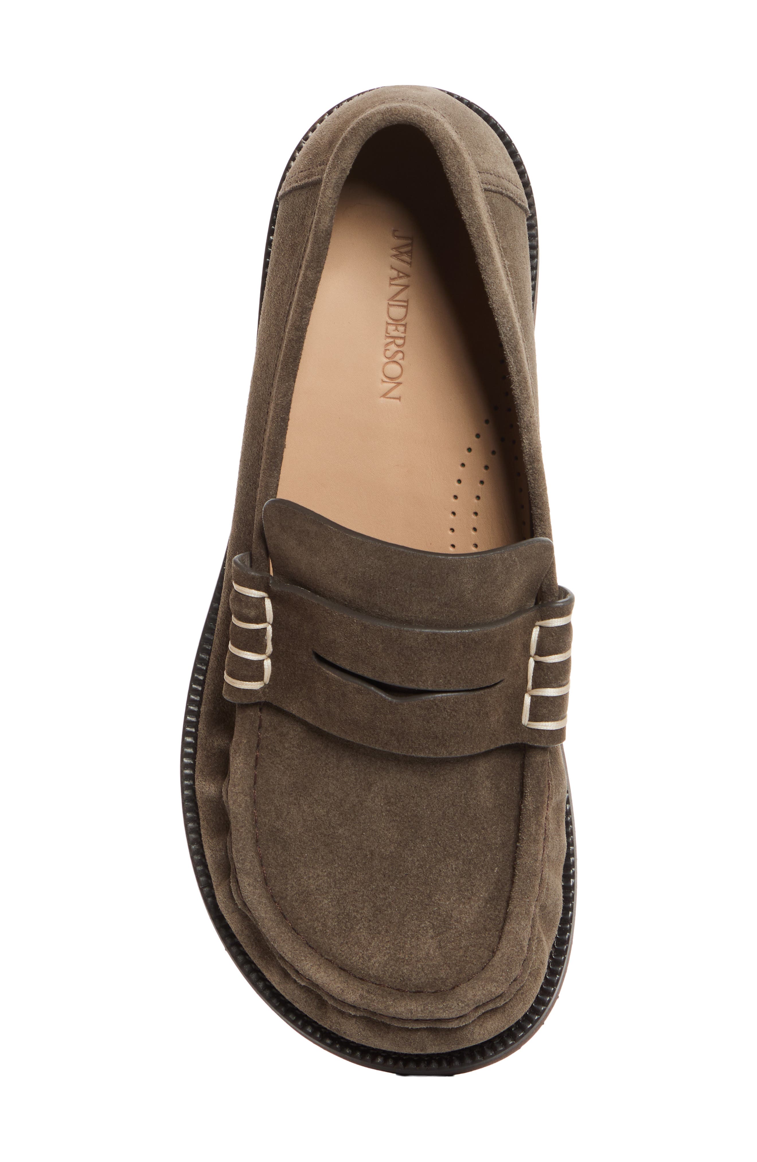 Penny Loafer, Alternate, color, DARK TAUPE