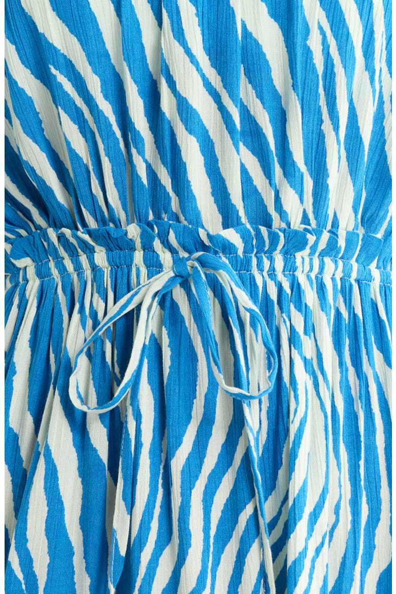 Strapless Cover-Up Mini Sundress, Alternate, color, BLUE ZEBRA