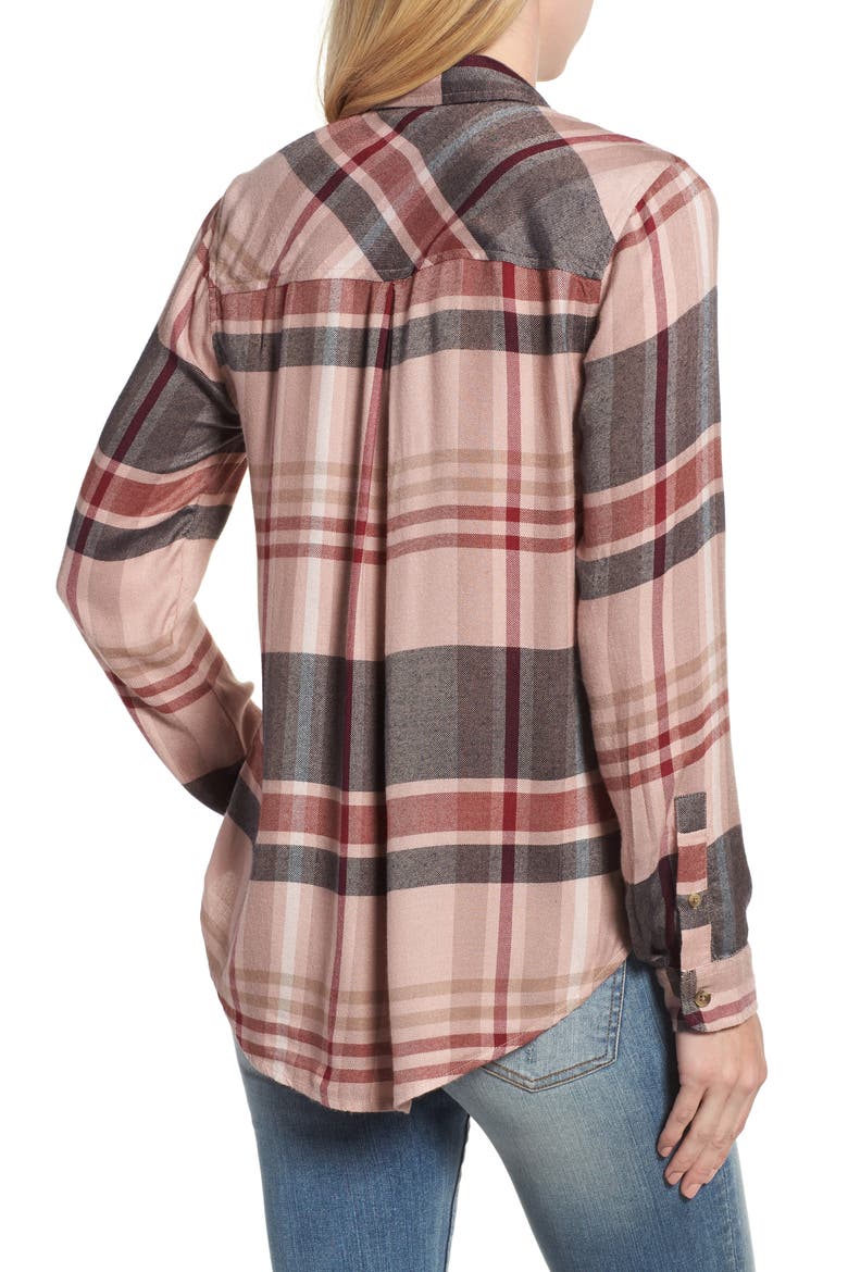 Plaid Button Down Shirt, Alternate, color, MULTI