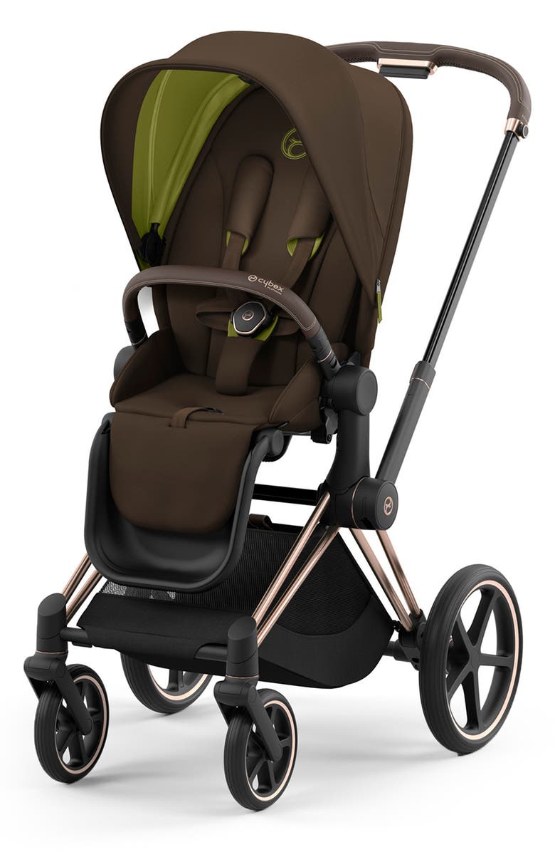 CYBEX Priam 4 Rose Gold Compact Stroller, Main, color, Khaki Green