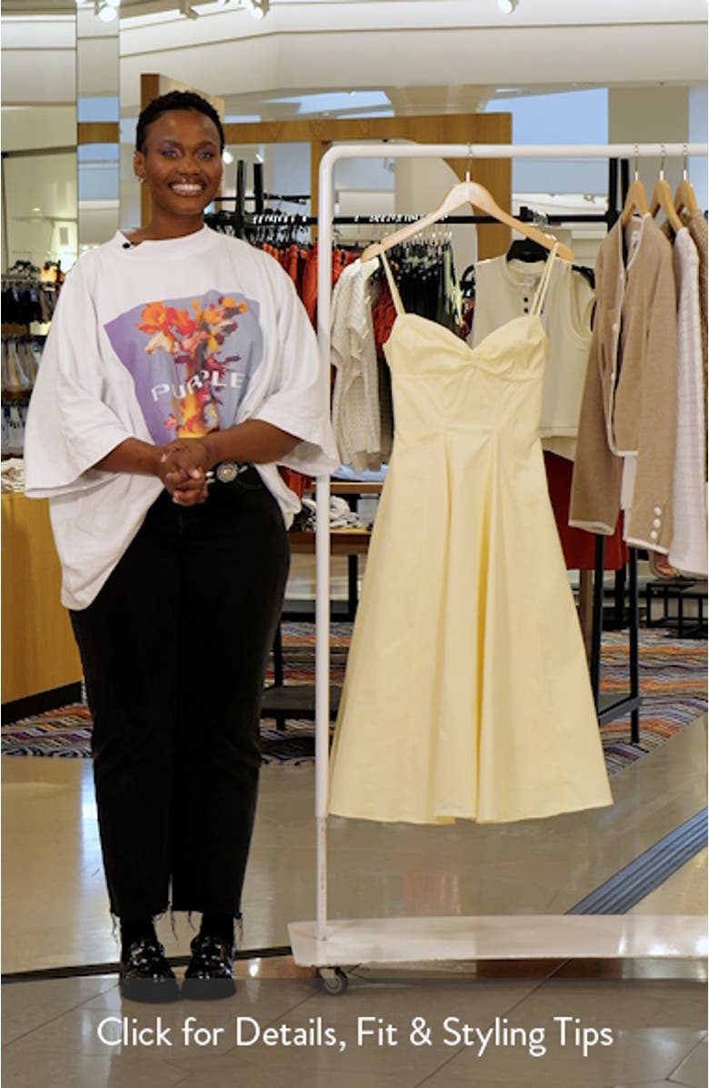 Dahlia Stretch Pima Cotton Cocktail Dress, sales video thumbnail