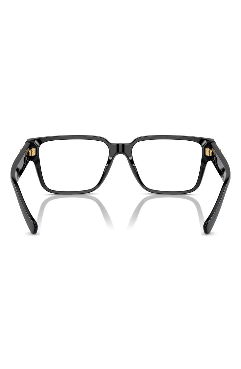 Versace 55mm Rectangular Optical Glasses, Alternate, color, 