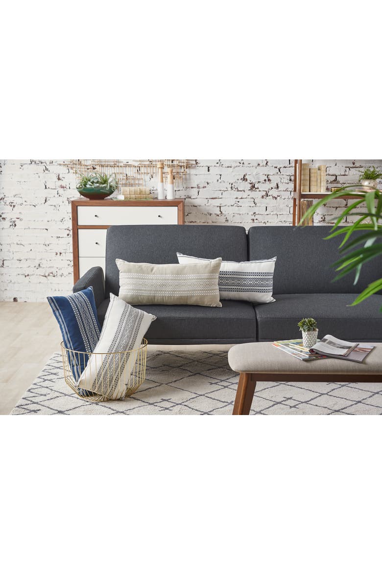 Clayton Throw Pillow, Alternate, color, Gray