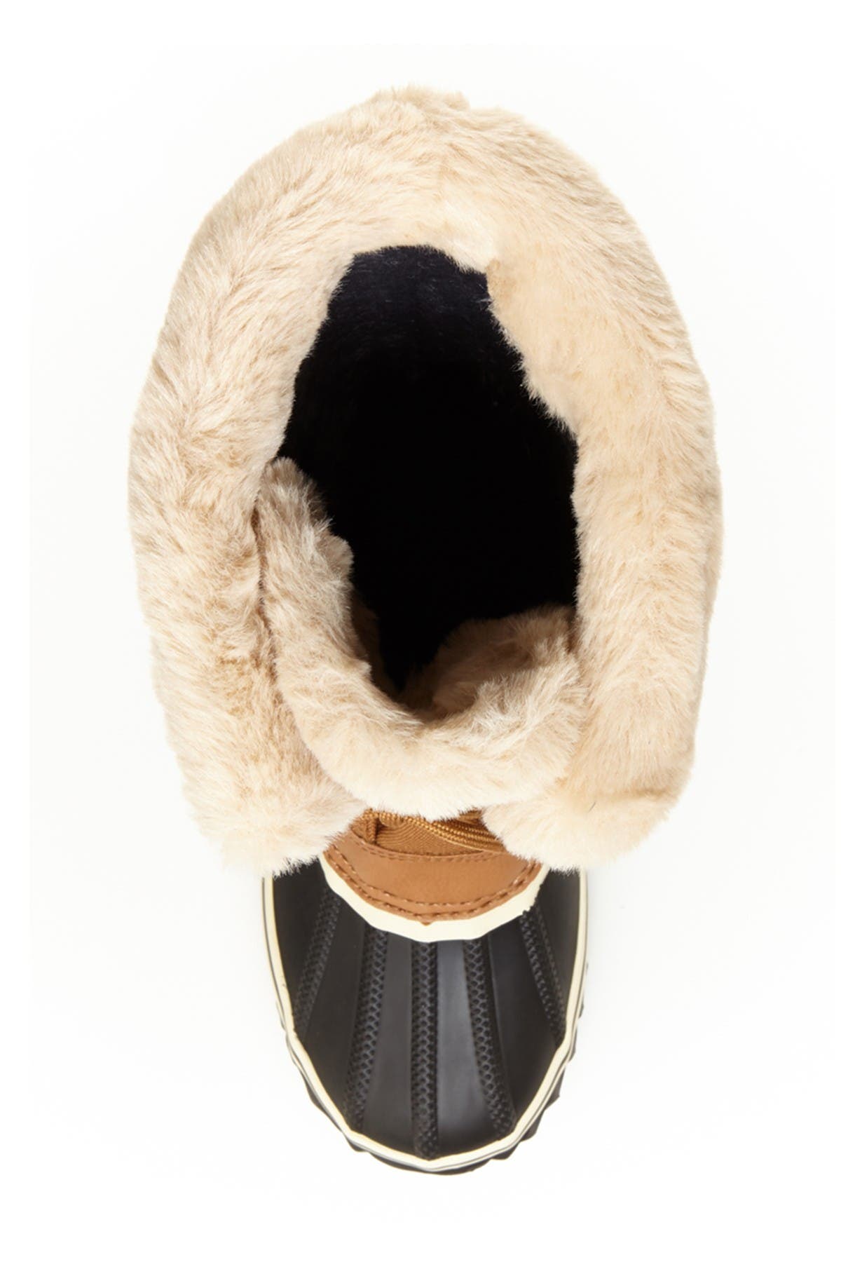 JBU BY JAMBU Rainey Too Waterproof Faux Fur Trim Duck Boot, Alternate, color, 