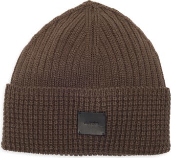 All Saints Beanie Hat Cable Knit Ganache Brown Marl Outdoor Streetwear Winter ALLSAINTS HALF CARDIGAN STITCH BEANIE WOMEN main image 2