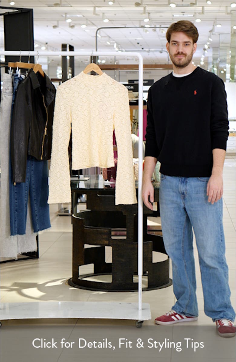 Lace Turtleneck Top, sales video thumbnail