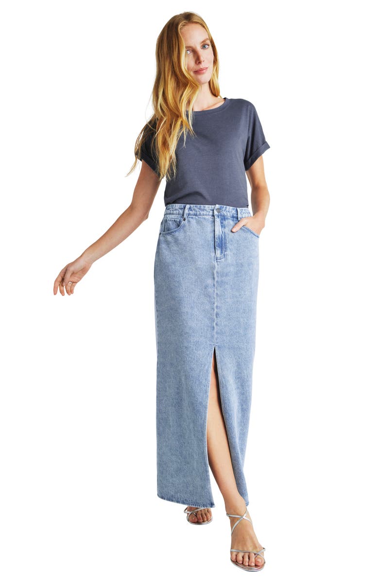 Splendid Rhiannon Denim Maxi Skirt, Alternate, color,