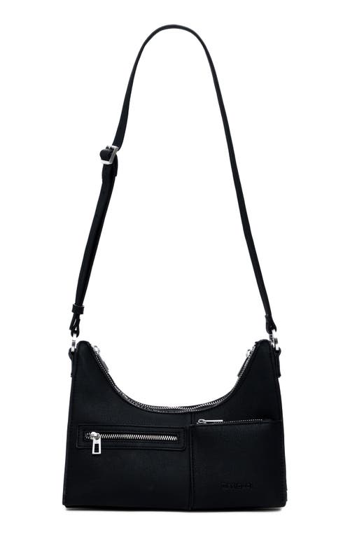 Desigual 2-in-1 Faux Leather Shoulder Bag In Black