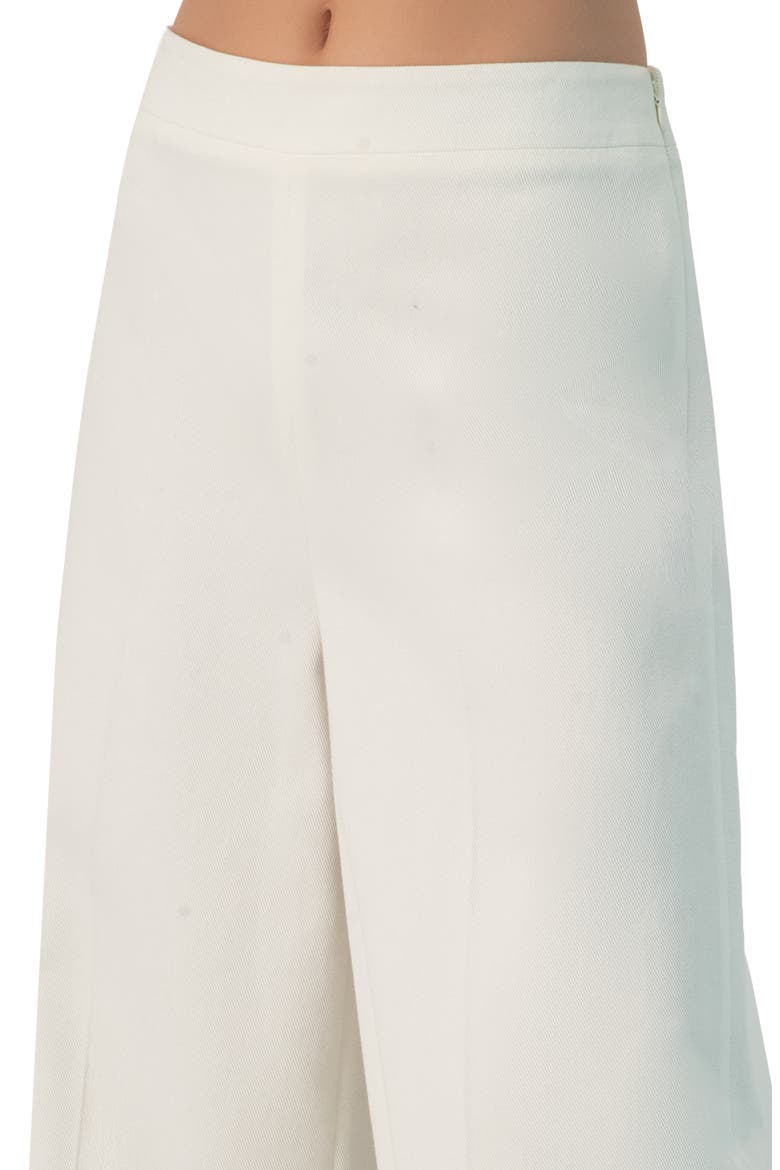 Wide-Leg Culotte Pants, Alternate, color, White