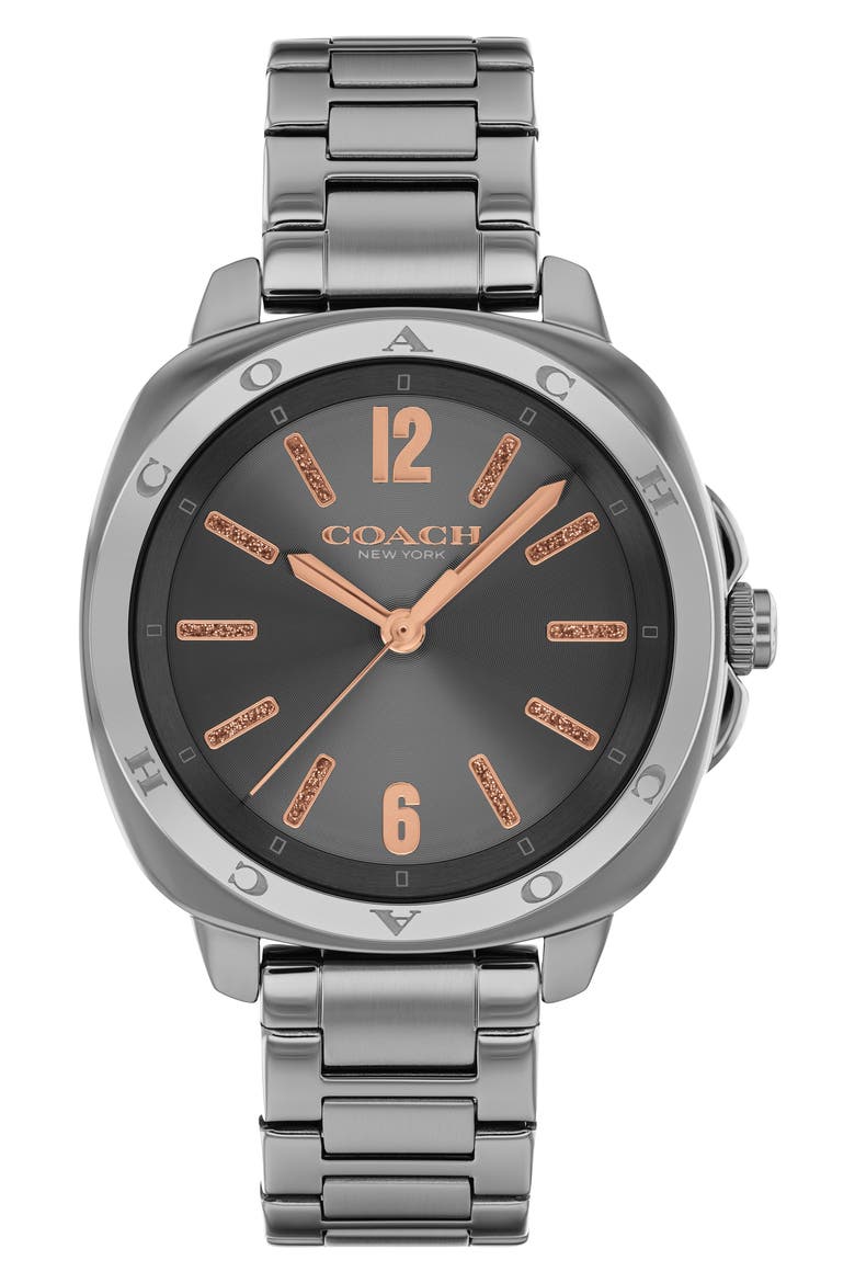 Kitt Bracelet Watch, 34mm, Main, color, GREY