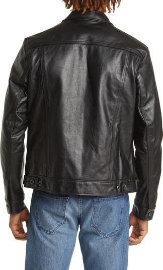 Schott NYC Naked Cowhide Trucker Jacket | Nordstrom