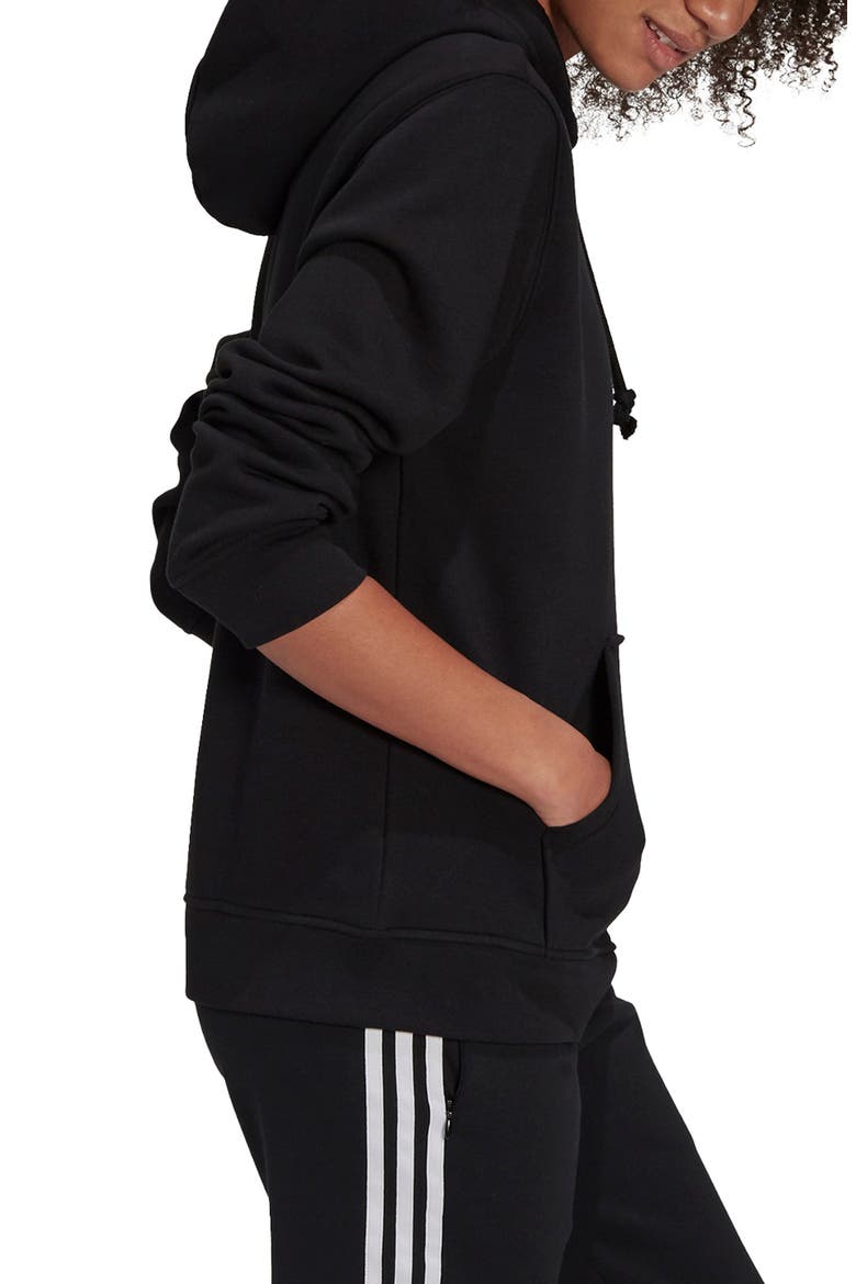 adidias Essentials Fleece Hoodie, Alternate, color, BLACK