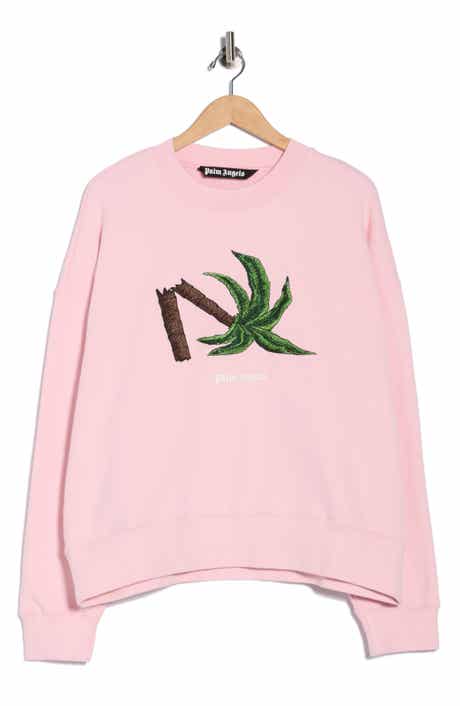 Palm Angels Broken Palm Cotton Blend Sweatshirt