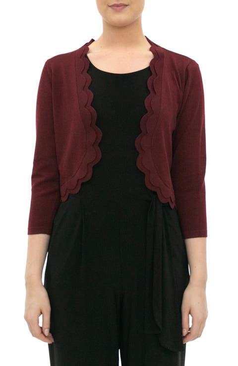 Scalloped Bolero Shrug Sweater