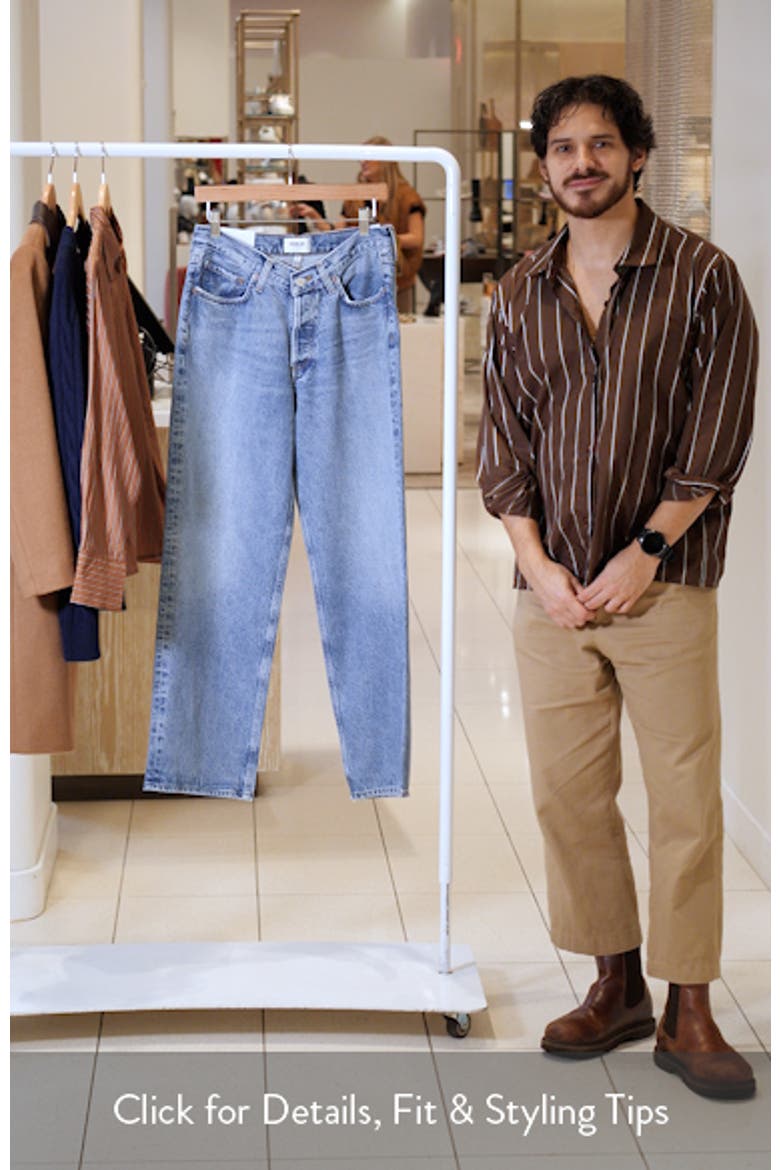 V-Waist Baggy Straight Leg Jeans video