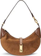 Polo Ralph Lauren Mini Polo ID Suede Shoulder Bag