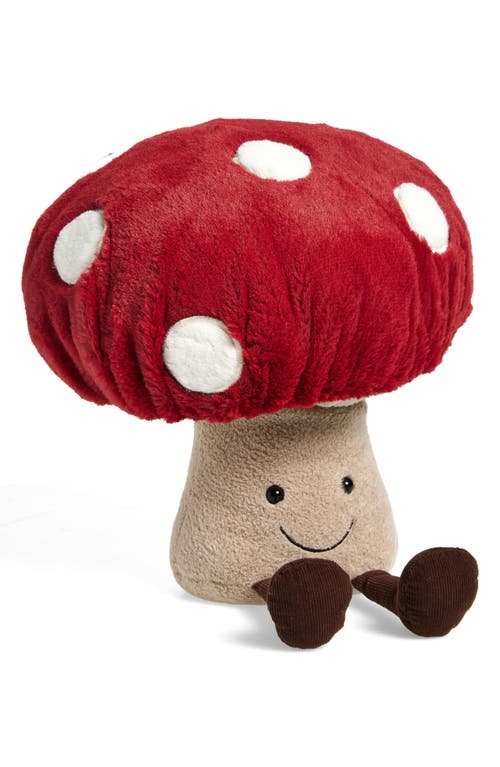 Jellycat Amusable Mushroom Plush Toy in Red Multi 