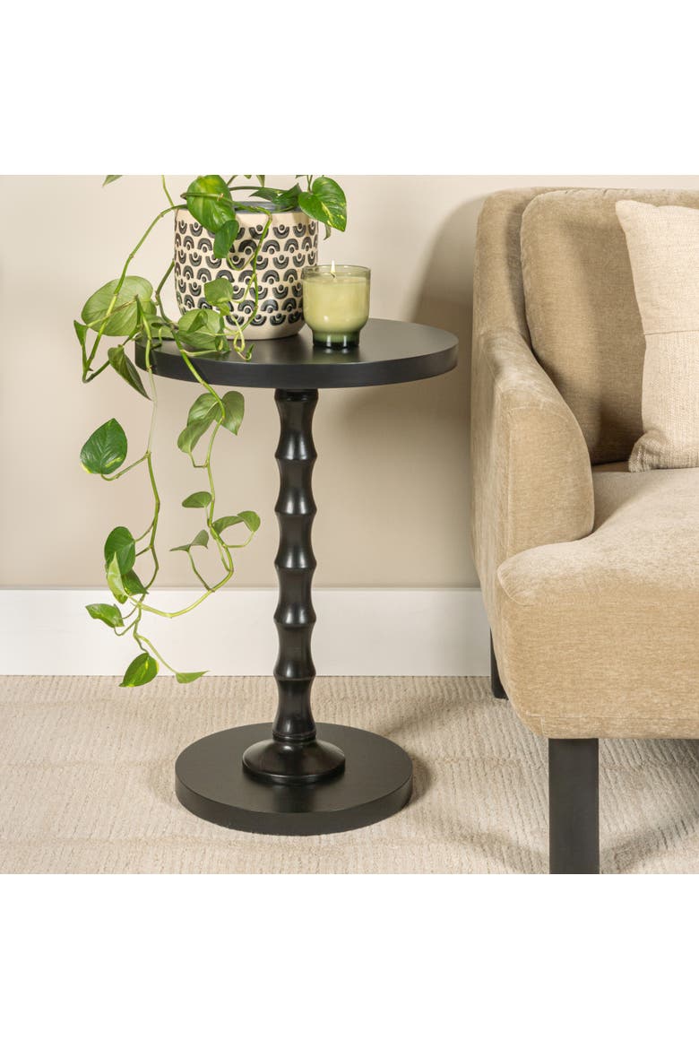 Spindle Side Table, Black, Alternate, color, Black