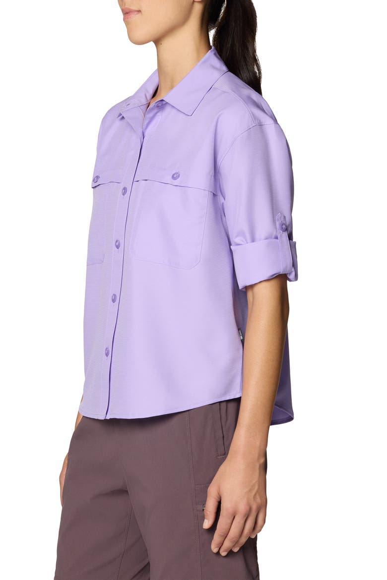 Sun Drift Cooling Long Sleeve UPF 50+ Shirt, Alternate, color, HARBOR VIOLET