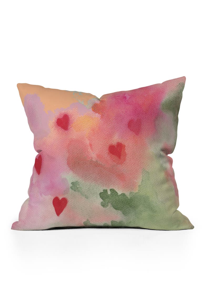 All My Loving Throw Pillow, Main, color, PINK