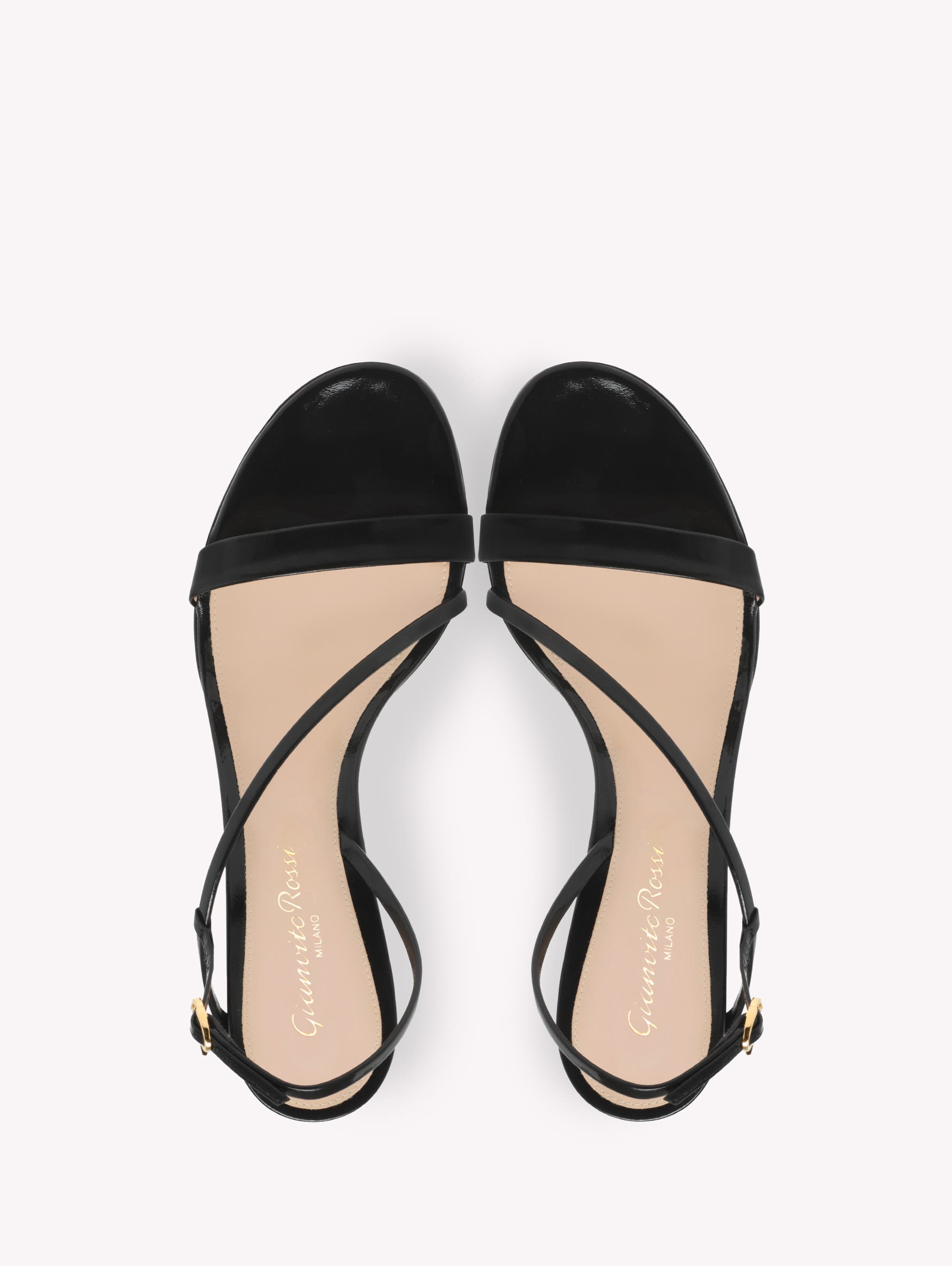 Gianvito Rossi Manhattan 70 Sandal, Alternate, color, Black Leather