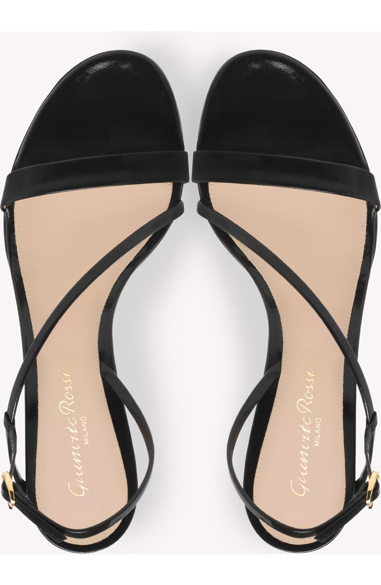 Gianvito Rossi Manhattan 70 Sandal, Alternate, color, Black Leather