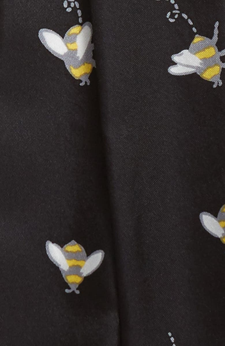 Kate Spade New York abuzz skinny silk scarf, Alternate, color, 