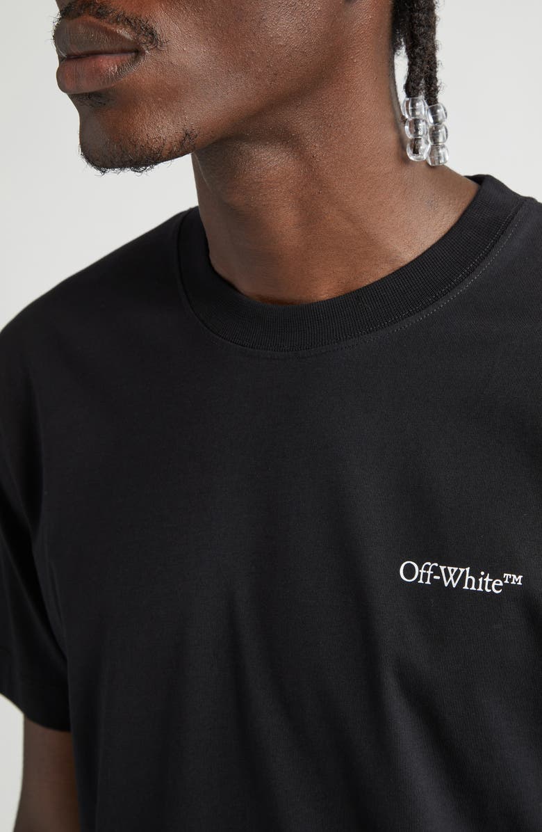 Off-White Scratch Arrow Slim Fit Cotton Graphic T-Shirt, Alternate, color, 