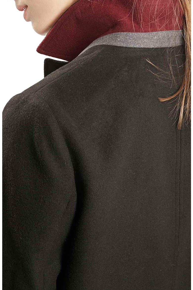 'Mia' Coat, Alternate, color, BLACK