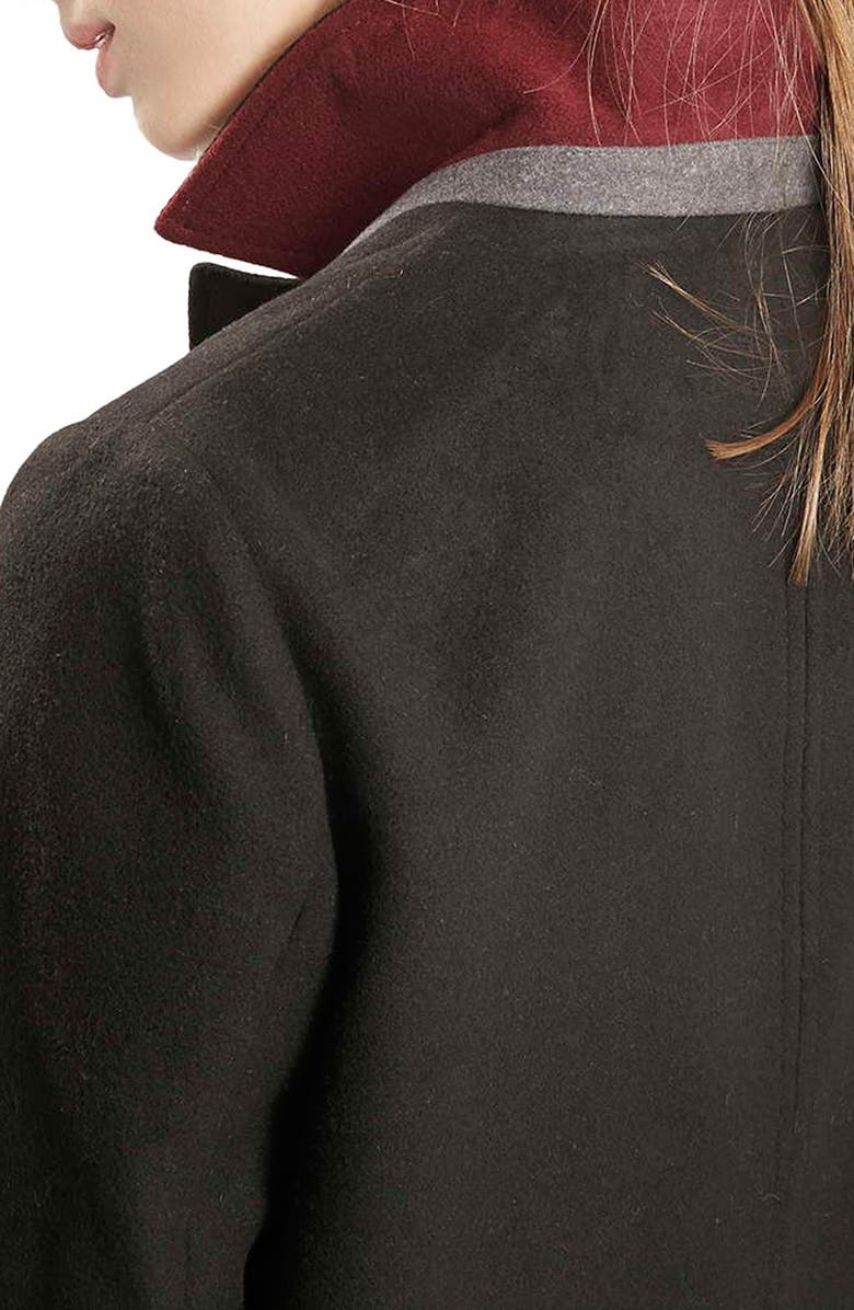 Topshop 'Mia' Coat, Alternate, color, 
