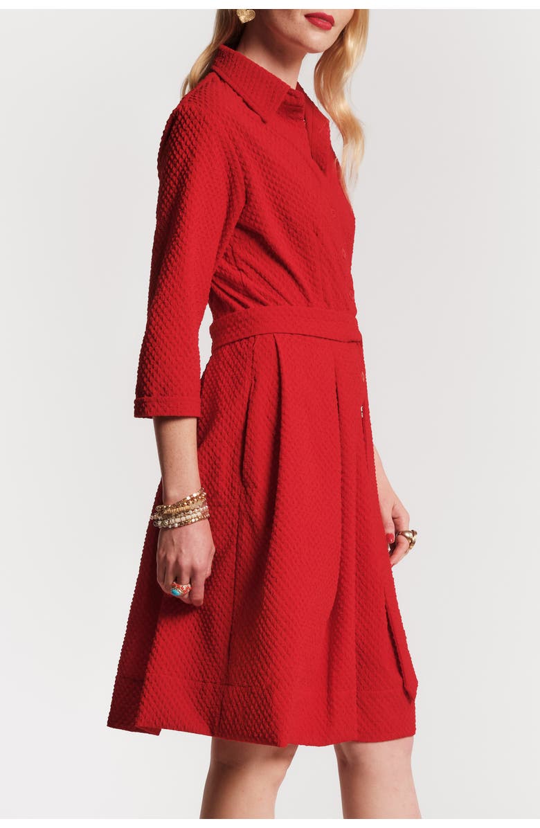 Frances Valentine Bellini Dress Waffle Weave, Alternate, color, Red