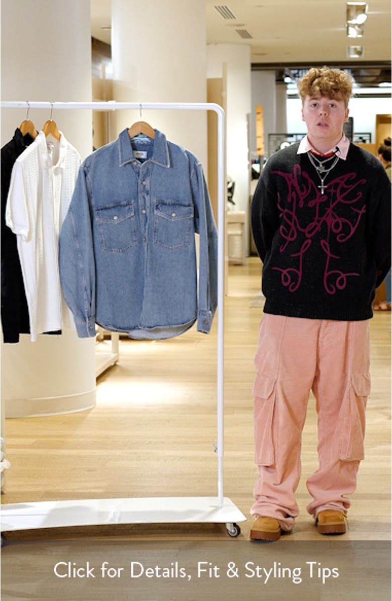 Rafe Denim Shirt Jacket, sales video thumbnail