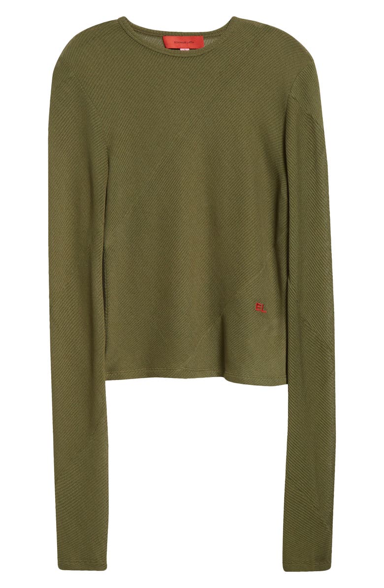 Eckhaus Latta Spiral Long Sleeve T-Shirt, Alternate, color, Lichen