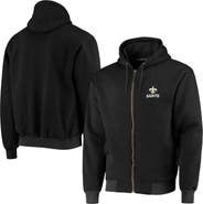 DUNBROOKE Men's Dunbrooke Black New Orleans Saints Craftsman Thermal-Lined Full-Zip Hoodie