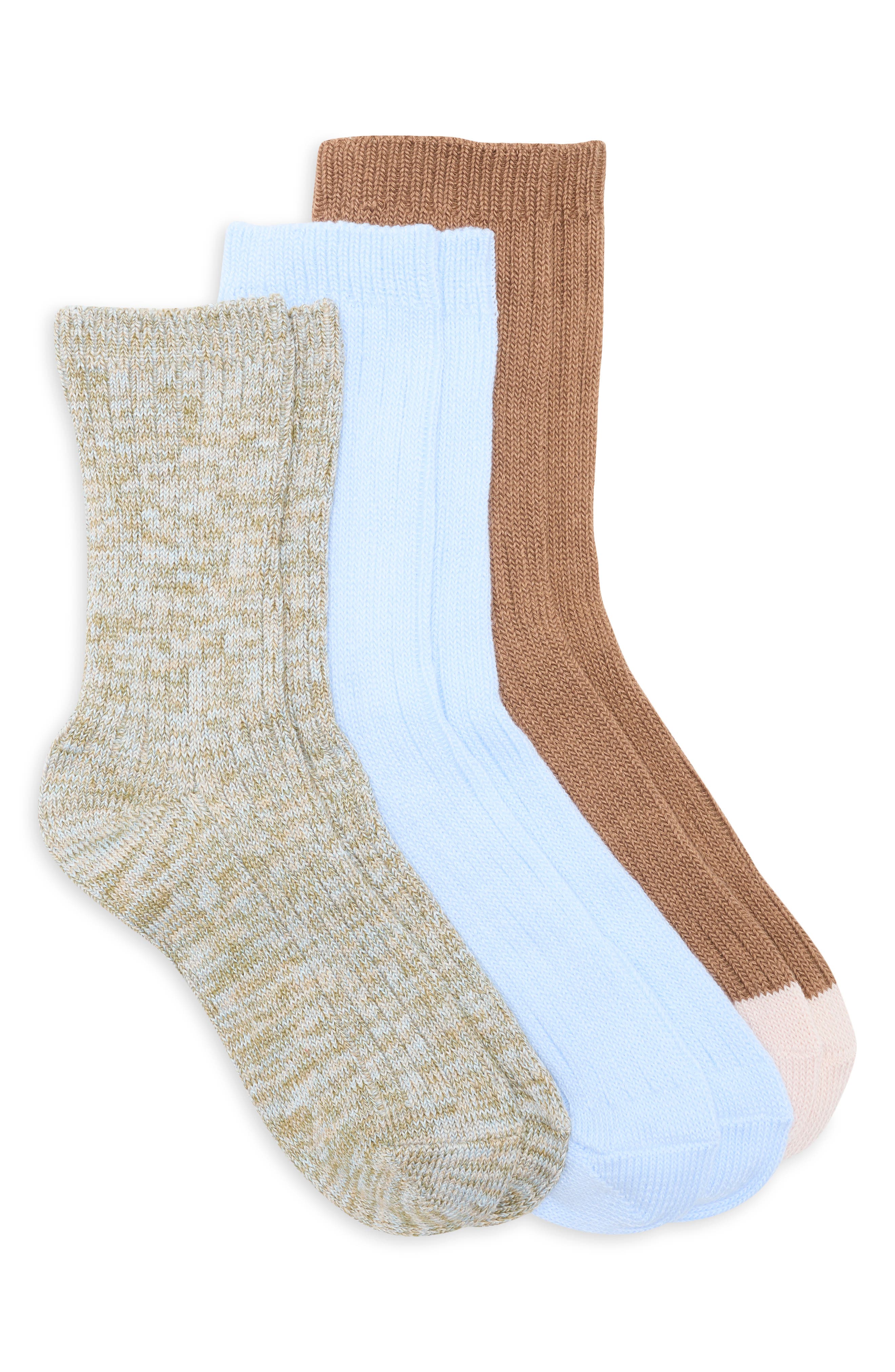 NORDSTROM RACK Assorted Marled 3-Pack Boot Socks
