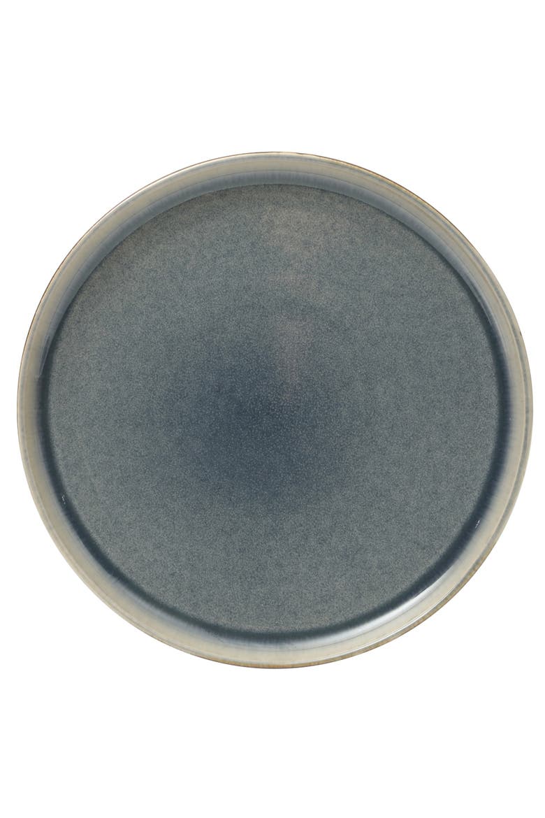 Sunveil Plates and Bowls Reactive Glaze Round Dishes Stoneware Ceramic Dinnerware Set, Alternate, color, Blue