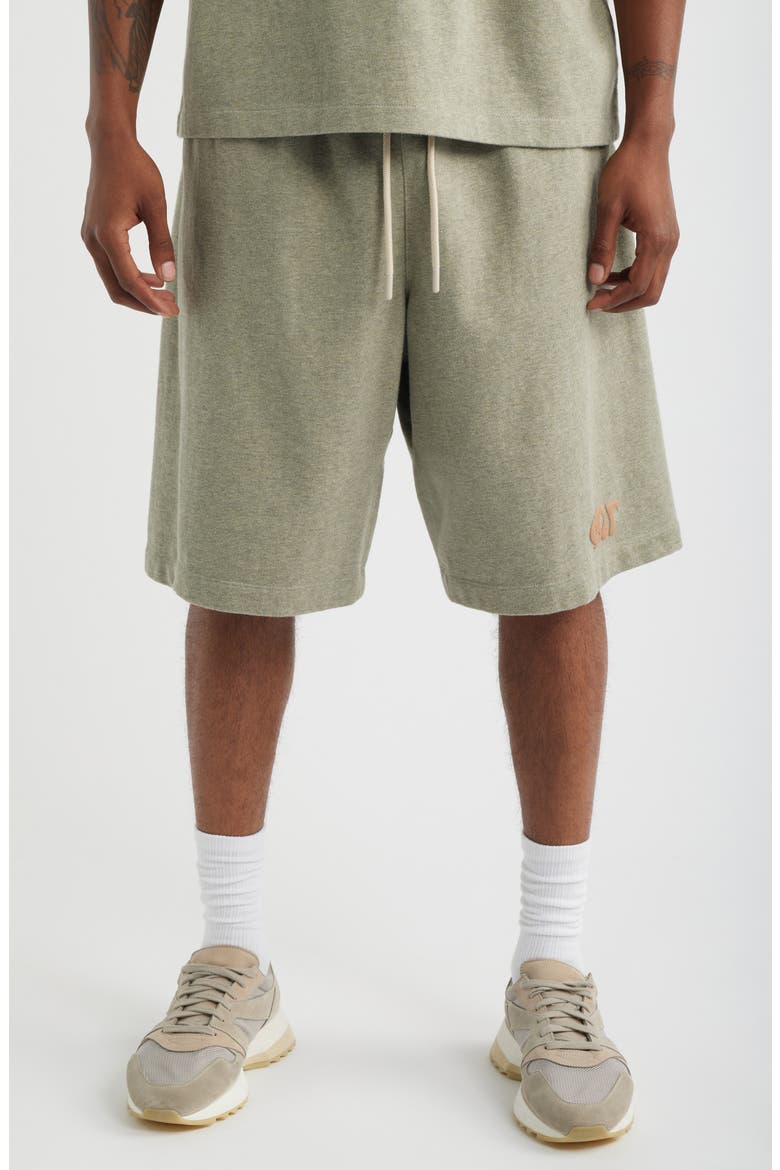 '90s Drawstring Sweat Shorts, Main, color, WASHED SEAL HEATHER