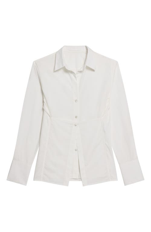 Helmut Lang Apron Woven Shirt In White