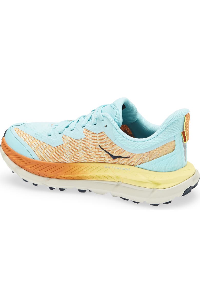 HOKA Mafate Speed 4 Trail Running Shoe, Alternate, color, Cloudless / Sherbet