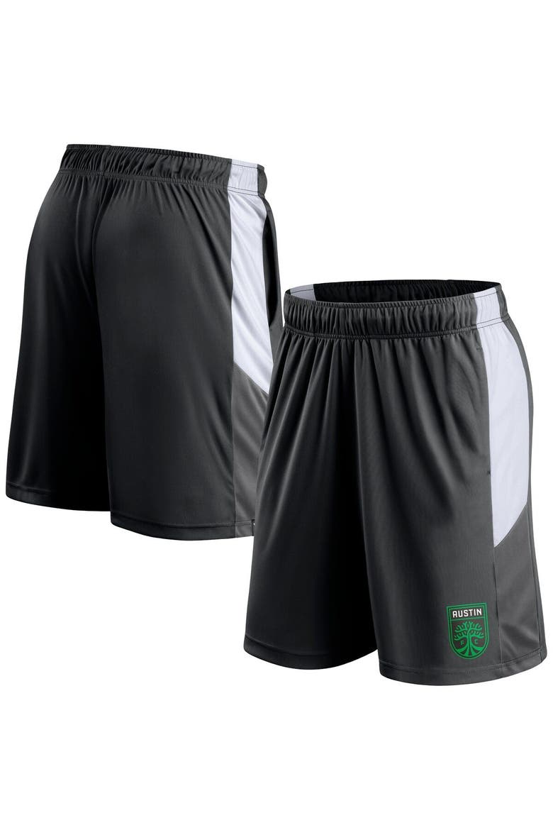 Men's Fanatics Branded Black Austin FC Prep Squad Shorts, Main, color, Black