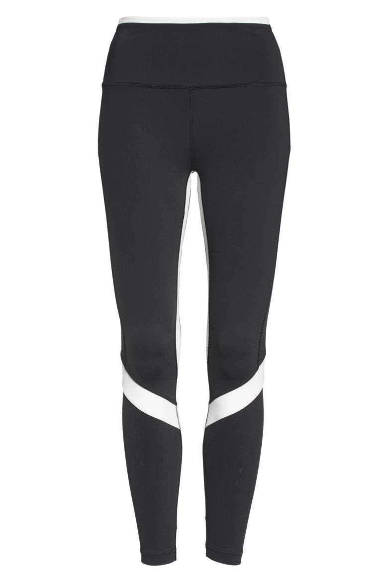 Transform High Rise 7/8 Pocket Tights, Alternate, color, BLACK WHITE