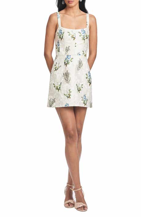 SACHIN BABI Kelsey Floral Jacquard Minidress
