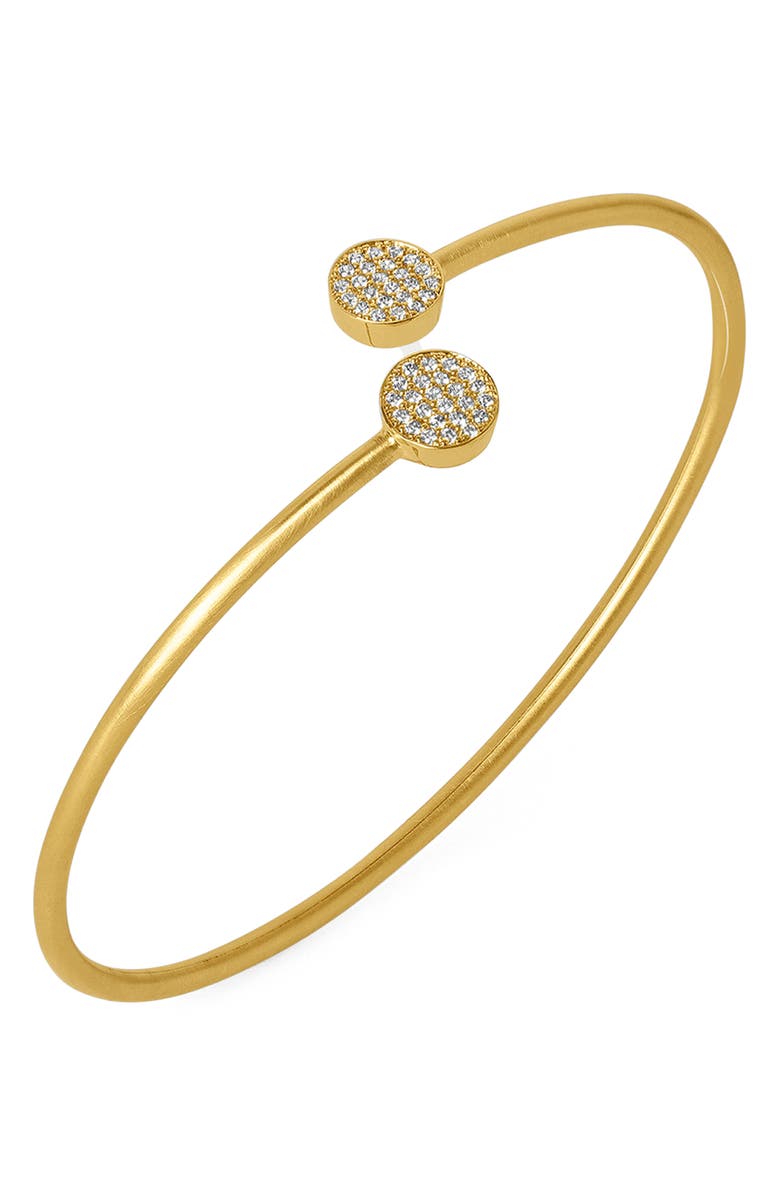 Dean Davidson Mirabeaux Pavé Twist Bangle, Alternate, color, White Cz/Gold